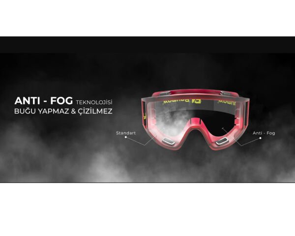 BAYMAX S-550 GRAND Ayarlı Koruyucu Gözlük Gümüş Aynalı Antifog Tokalı