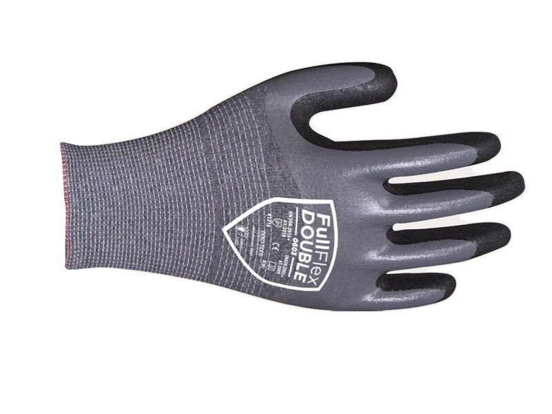 FullFlex DOUBLE 0603 3/4 Kaplı Nitril Eldiven L - No: 9