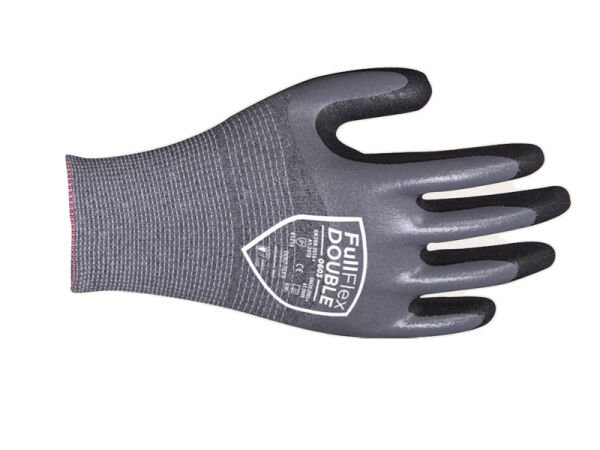 FullFlex DOUBLE 0603 3/4 Kaplı Nitril Eldiven L - No: 9