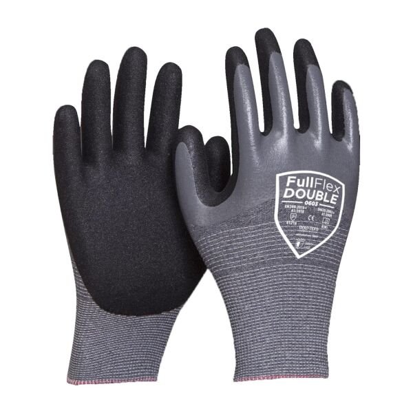 FullFlex DOUBLE 0603 3/4 Kaplı Nitril Eldiven XL - No: 10