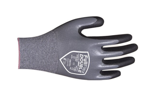 FullFlex DOUBLE 0604 4/4 Kaplı Nitril Eldiven L - 0604