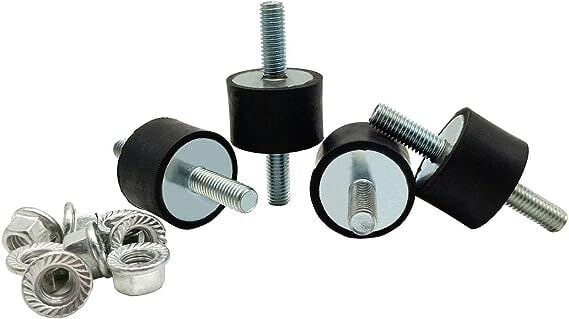 30X20MM M8  A  TİP LASTİK TAKOZ 8 ADET SET, 16 ADET ŞAPKALI m8 SOMUNLA BİRLİKTE