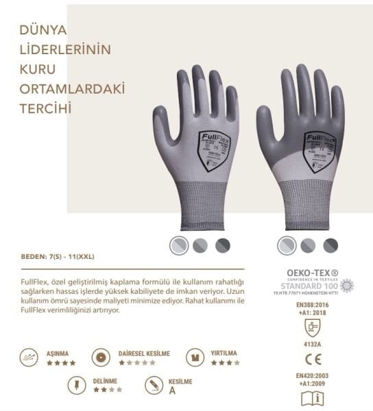 FullFlex Palm G Nitril Eldiven M - No:8