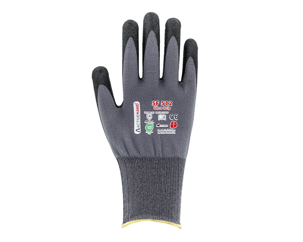 SF 512 GR/SY NO:9 Köpük Nitril Kaplı Sandy Finish Polyester Eldiven
