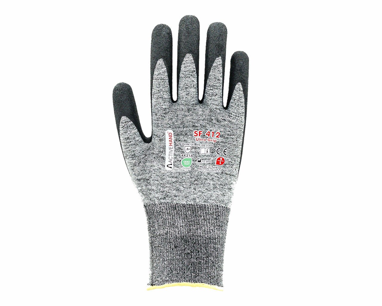 SF 412 GR/SY NO:9 Köpük Nitril Kaplı Sandy Finish Polyester Eldiven