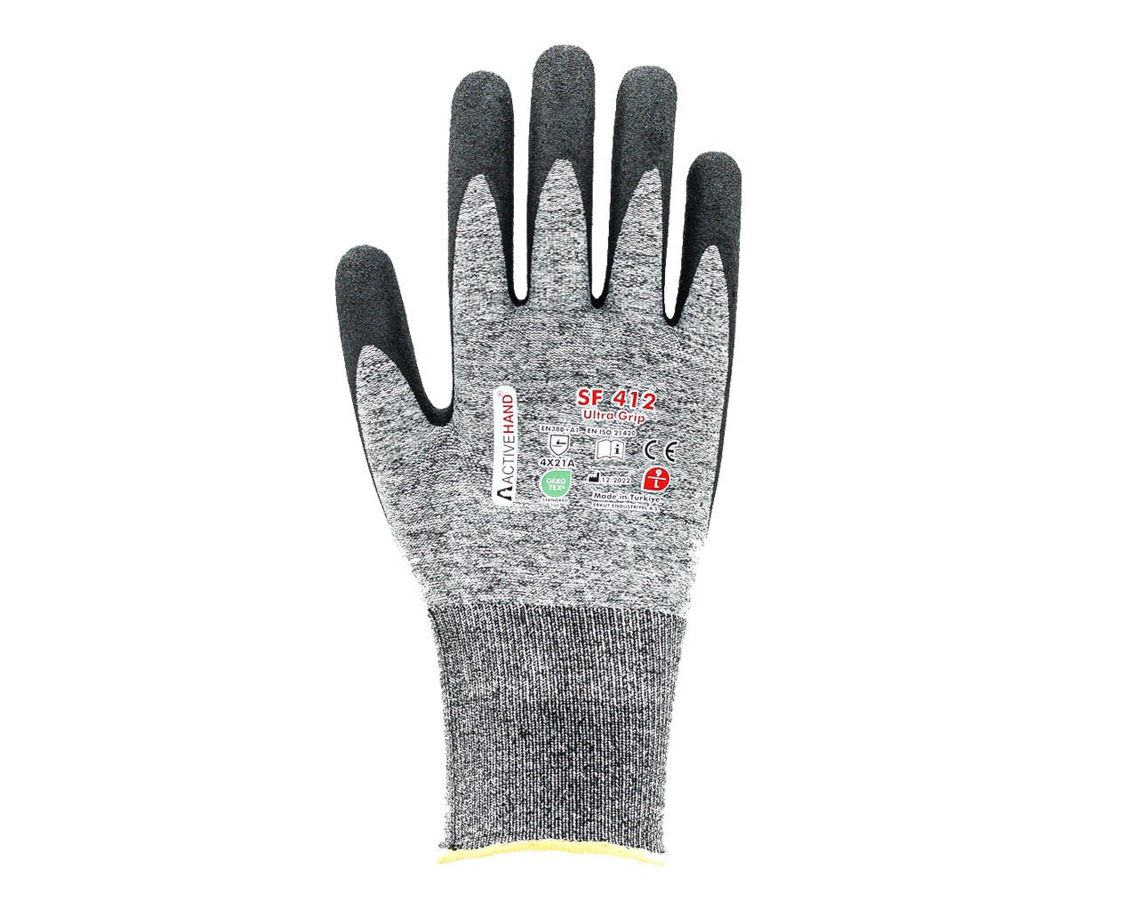 SF 412 GR/SY NO:10 Köpük Nitril Kaplı Sandy Finish Polyester Eldiven