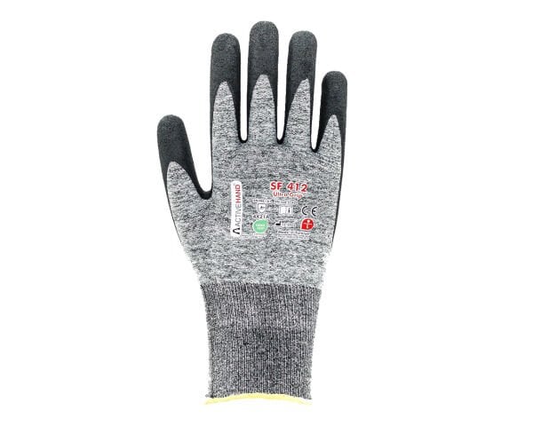 SF 412 GR/SY NO:10 Köpük Nitril Kaplı Sandy Finish Polyester Eldiven