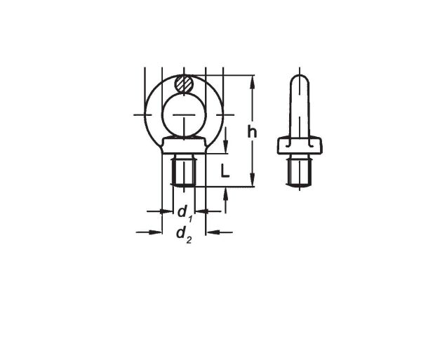 Aybolt Erkek 8 mm  DIN 580