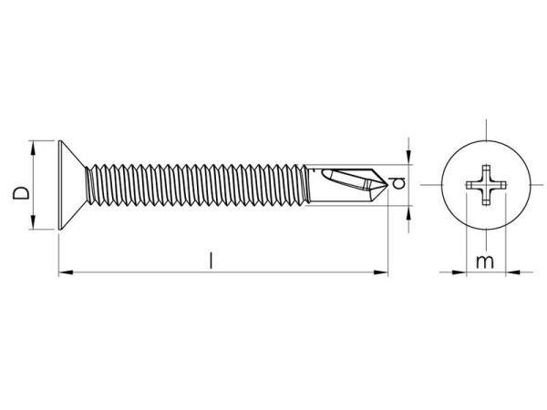 3.9x16 mm YHB İthal Matkap Uçlu Vida DIN 7504P