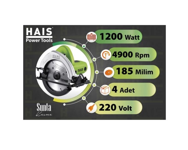 HAİS JL5800 Sunta Kesme Makinası 1200watt