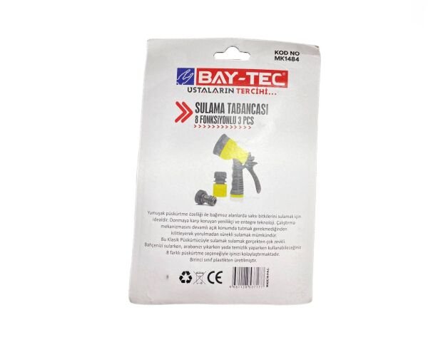 MK1484 Sulama Tabancası 8 Fonksiyonlu 3 Parça