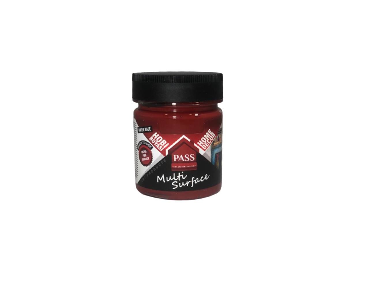Pass Multi Surface Hobi Boyası 120 cc 1041 Bordo