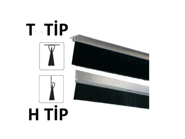 Kapı Altı Fırçası Alüminyum 100 cm H Tip