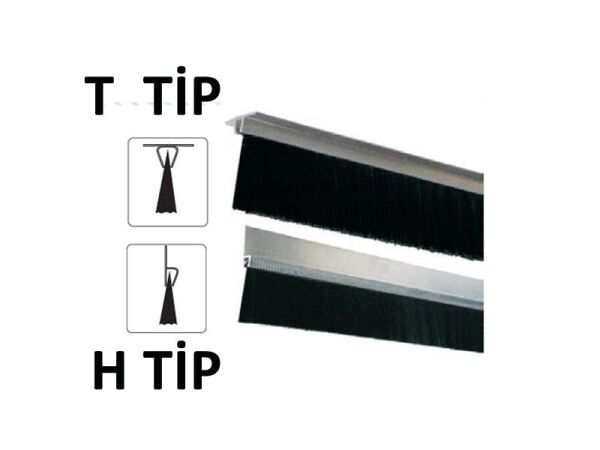 Kapı Altı Fırçası Alüminyum 100 cm H Tip
