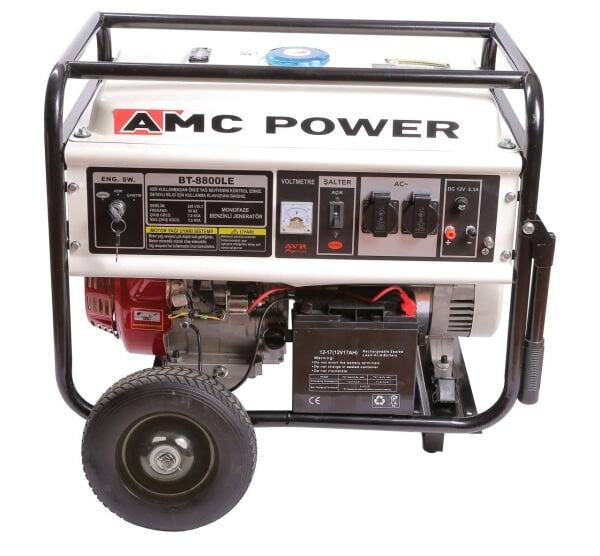 AMC BT 8800LE BENZİNLİ JENERATÖR 7.5KVA 15HP 220VOLT