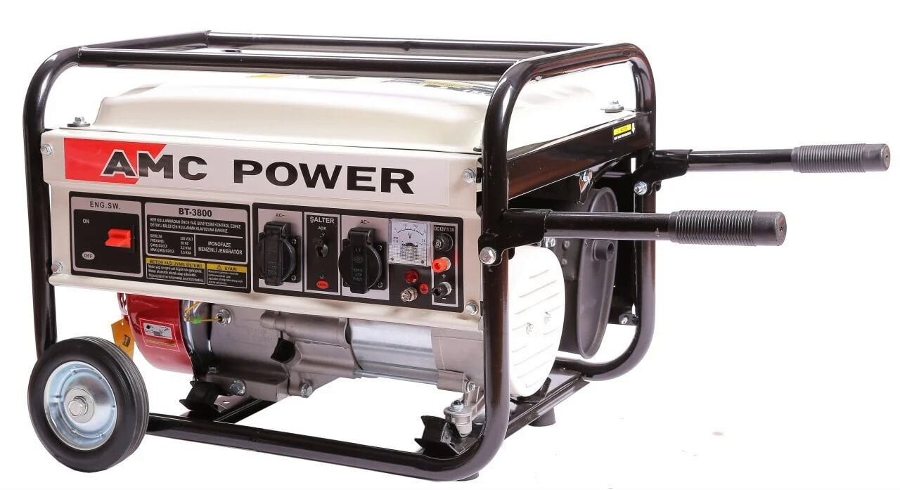 AMC BT 3800 BENZİNLİ İPLİ JENERATÖR 3.5KVA 220VOLT