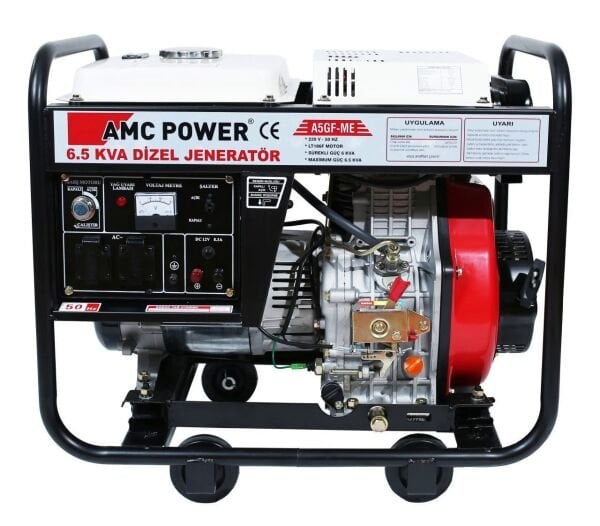 AMC A5GF-ME DİZEL İPLİ MARŞLI JENERATÖR 6.5KVA 220VOLT