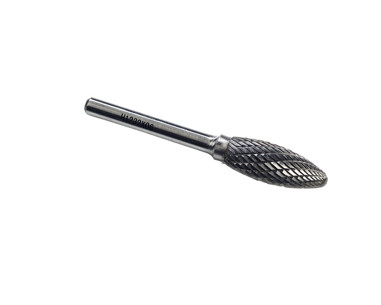 H Tip 06x18x06 Karbür Kalıpçı Freze Ucu Alev Uçlu GFB3245
