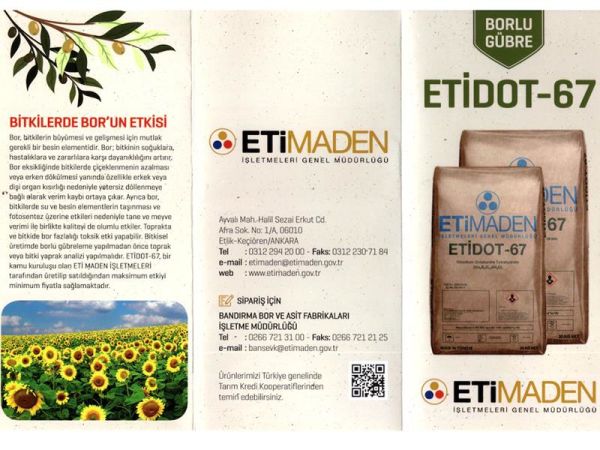 Etidot 67 Bor Gübre 20 Kg