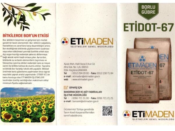 Etidot 67 Bor Gübre 20 Kg