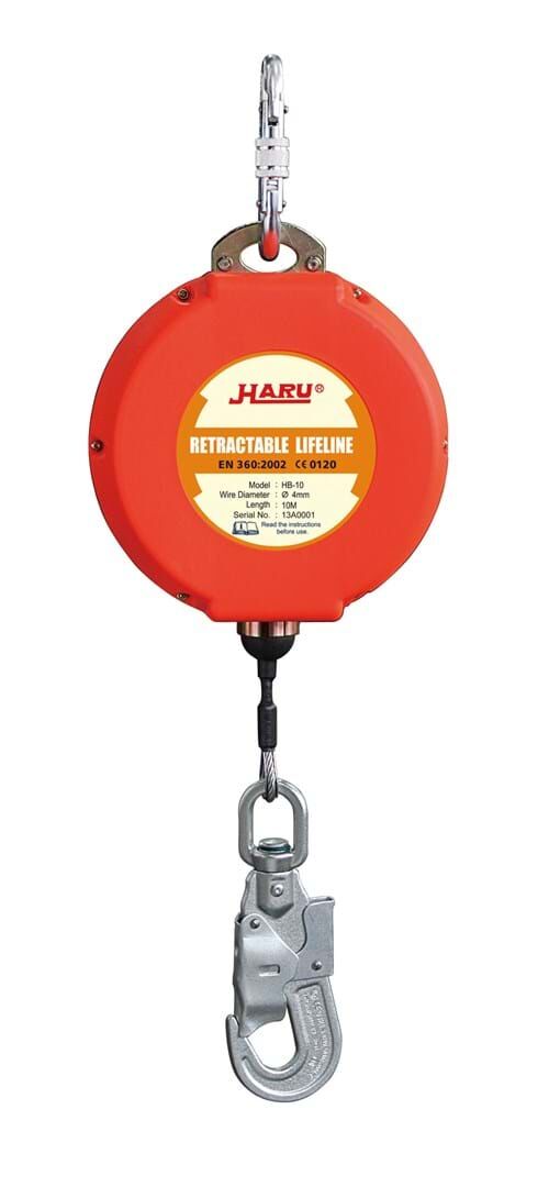 HARU HE-10 DÜŞÜŞ TUTUCU GERİ SARIMLI ÇELİK HALAT 10MT