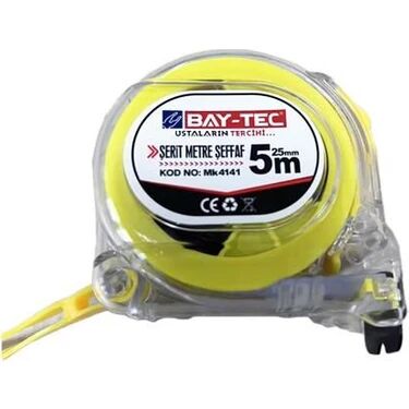 Şeffaf Şerit Metre 8 mm x 25 mt MK4142