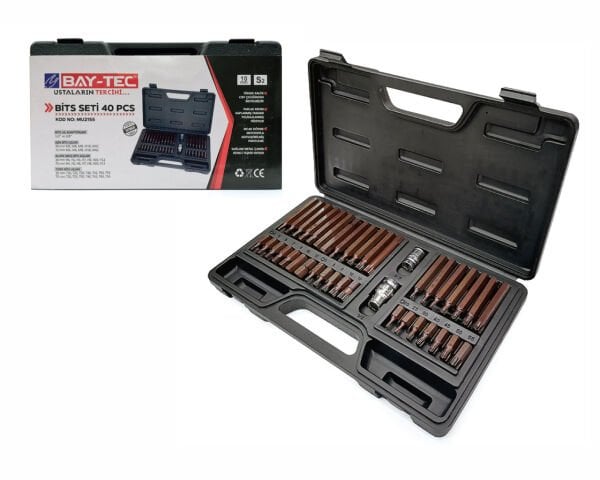 BAY-TEC MU2155 Otomotiv Bits Seti 40 Parça