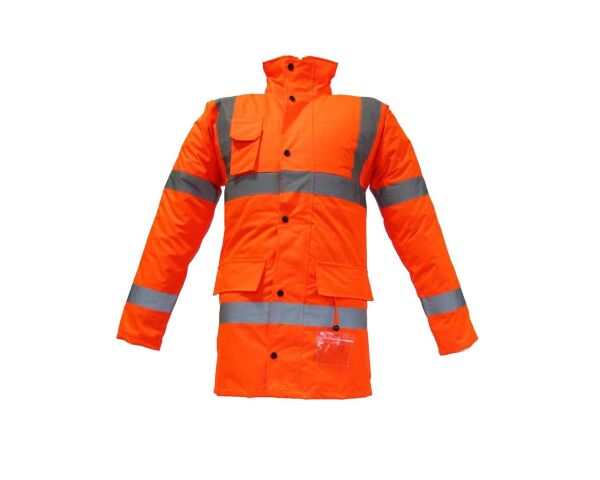 JUNIOR JN1012 Waterproof Fosforlu Oxford Parka Turuncu XXL beden