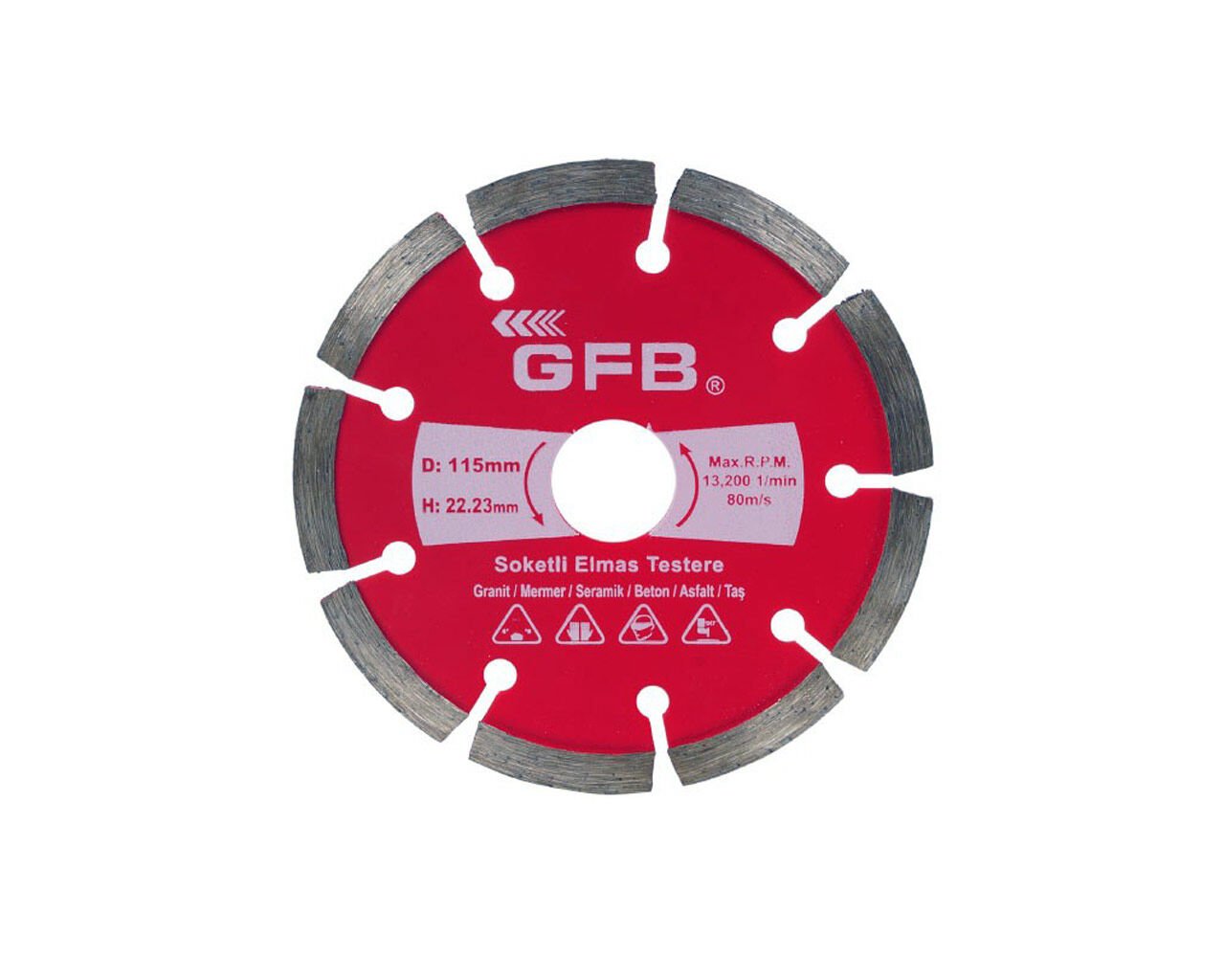 Soketli Elmas Daire Testere 230x22 mm GFB2390