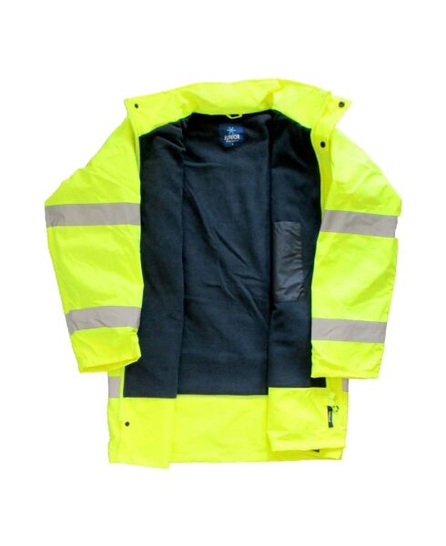 JUNIOR JN1011-P (3XL) SARI WATERPROOF POLARLI FOSFORLU OXFORD  PARKA