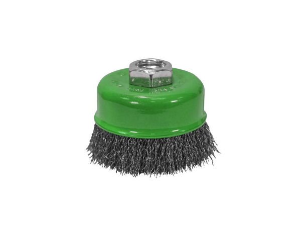 SEDEF 65 mm Saçaklı Çanak Tel Fırça Somunlu İnox Paslanmaz 55545