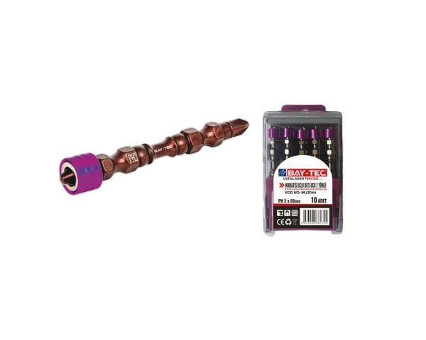 MU2044 PH2x65 Mıknatıs Uçlu Bits 2 Yönlü