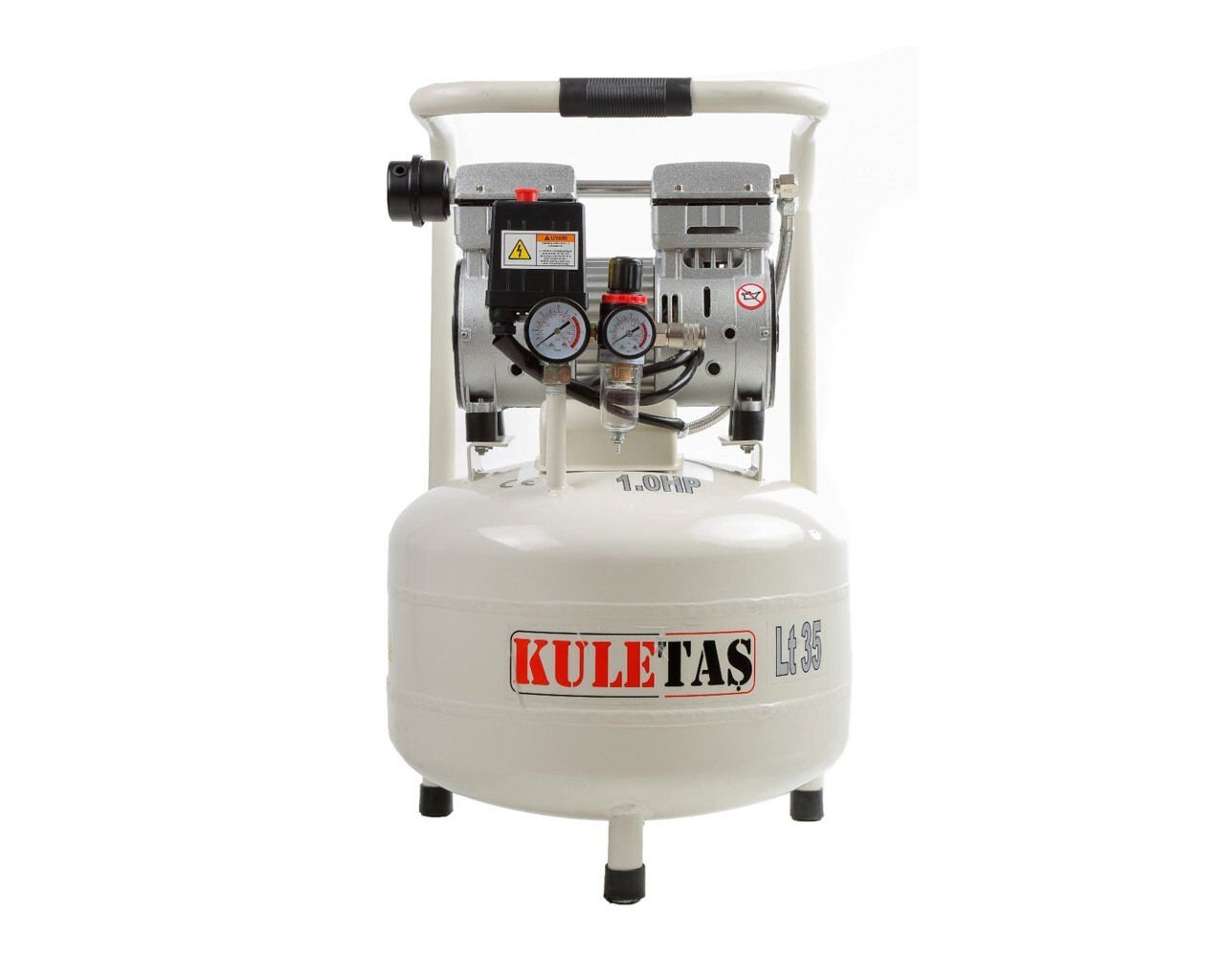KULETAŞ Sessiz Hava Kompresörü 35 Litre 1 HP