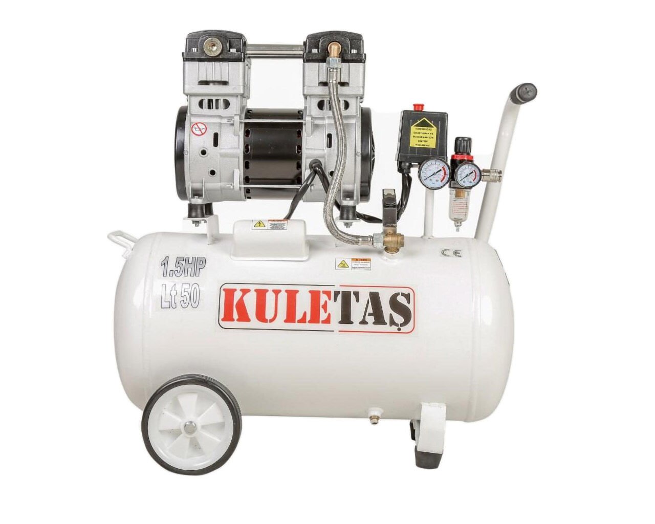 KULETAŞ Sessiz Hava Kompresörü 50 Litre 1.5 HP