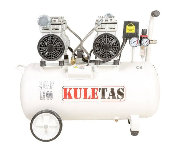 KULETAŞ Sessiz Hava Kompresörü 60 Litre 2 HP