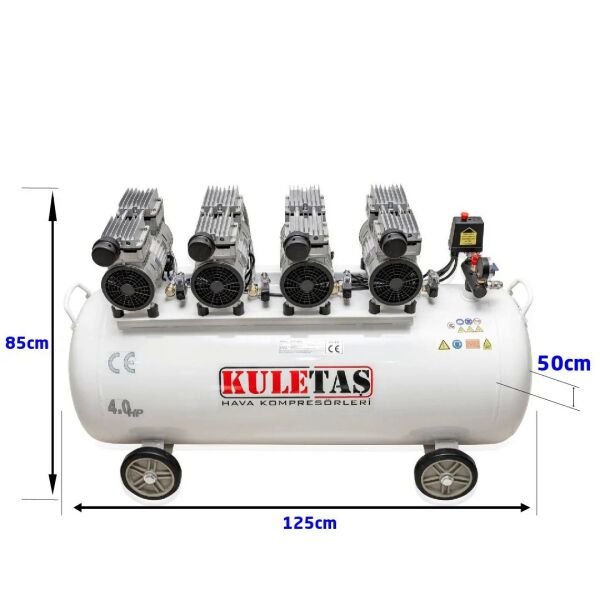 KULETAŞ SESSİZ HAVA KOMPRESÖRÜ 200  LİTRE 4HP