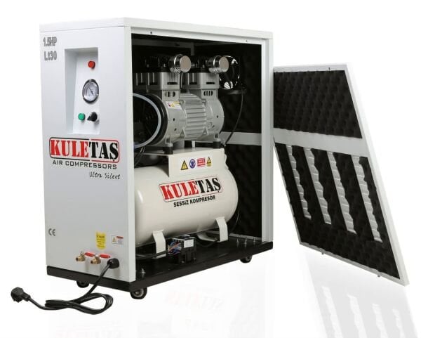 KULETAŞ KABİNLİ SESSİZ HAVA KOMPRESÖRÜ 30  LİTRE 1.5HP