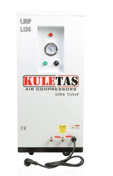 KULETAŞ KABİNLİ SESSİZ HAVA KOMPRESÖRÜ 30  LİTRE 1.5HP