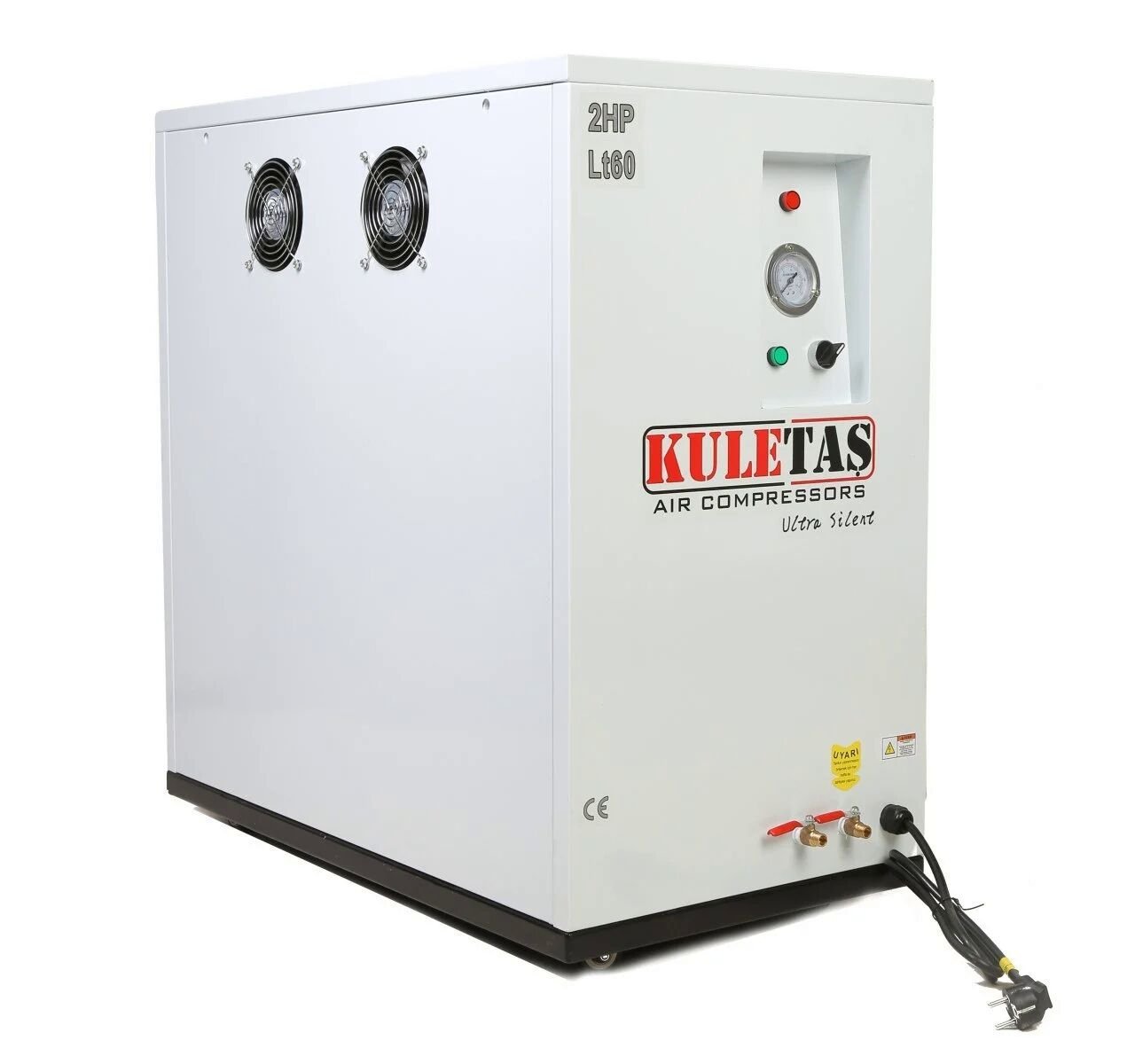 KULETAŞ KABİNLİ SESSİZ HAVA KOMPRESÖRÜ 60  LİTRE 2HP