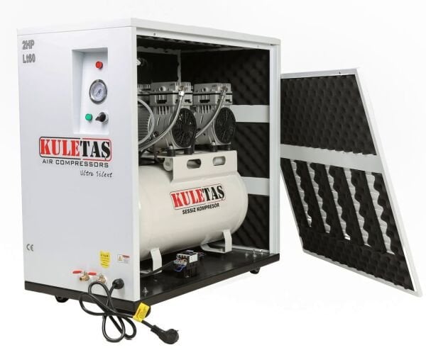 KULETAŞ KABİNLİ SESSİZ HAVA KOMPRESÖRÜ 60  LİTRE 2HP