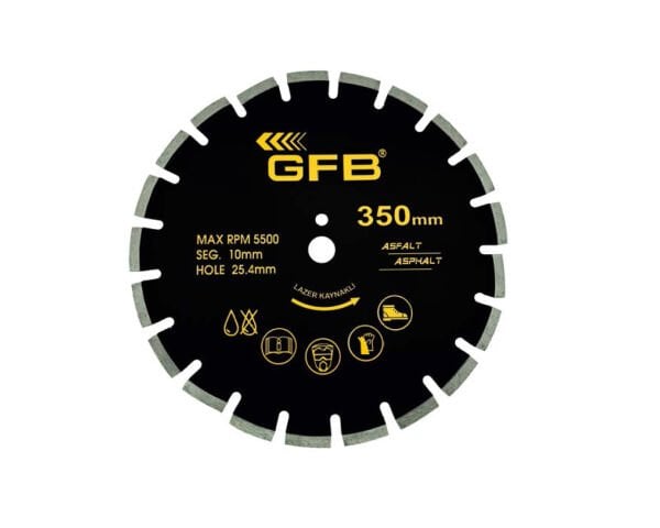 Asfalt Kesme Testere Lazer Elmaslı 450x25.4x10mm GFB2375