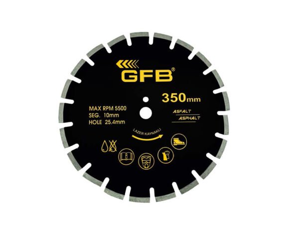 Asfalt Kesme Testere Lazer Elmaslı 450x25.4x10mm GFB2375