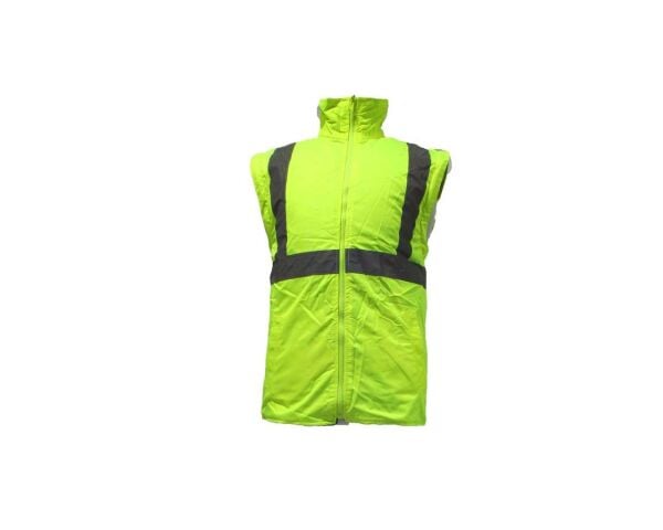 JUNIOR JN1003 Fosforlu Oxford 5+1 İçi Çıkmalı Parka Sarı Lacivert XXXL beden
