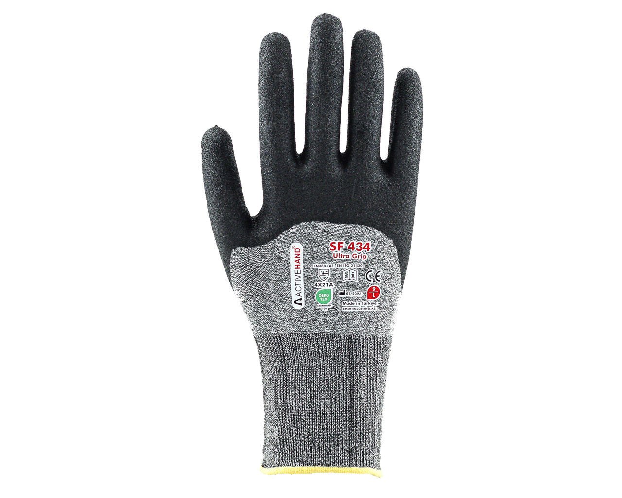 SF 434 GR/SY NO:7 Köpük Nitril Kaplı Sandy Finish Polyester Eldiven