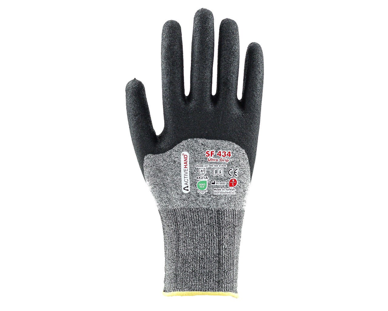 SF 434 GR/SY NO:10 Köpük Nitril Kaplı Sandy Finish Polyester Eldiven