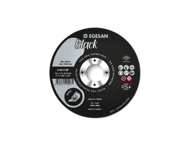 115x1 T41 BLACK Seri İnox İnce Kesme Taşı