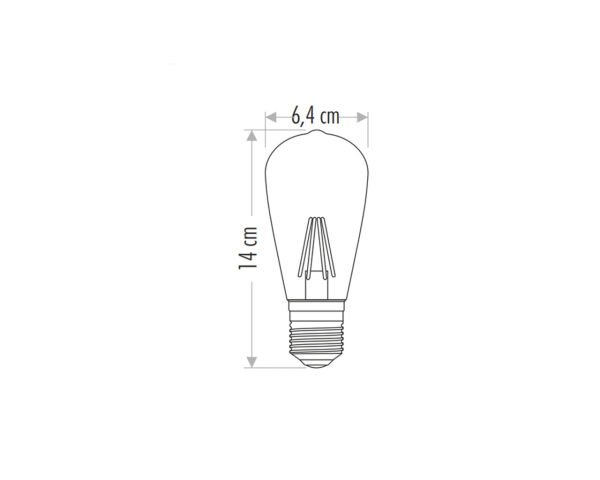 CATA CT 4353 Led Rustik Ampul 8W