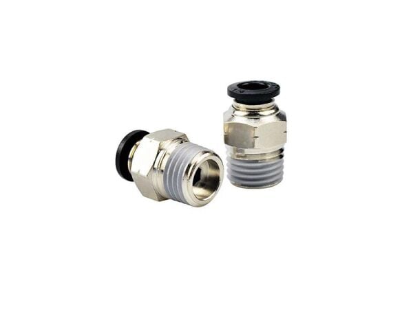 KPC Düz Rakor 1/2 - 8mm Siyah