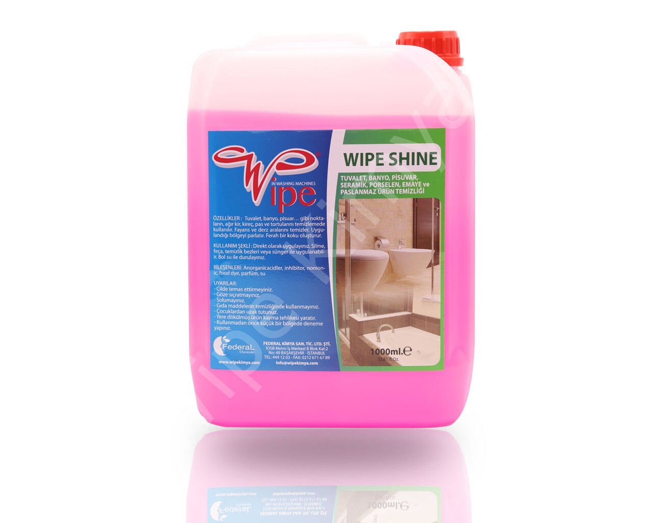Wipe Shine Tuvalet Fayans Temizleyici 5 Kg