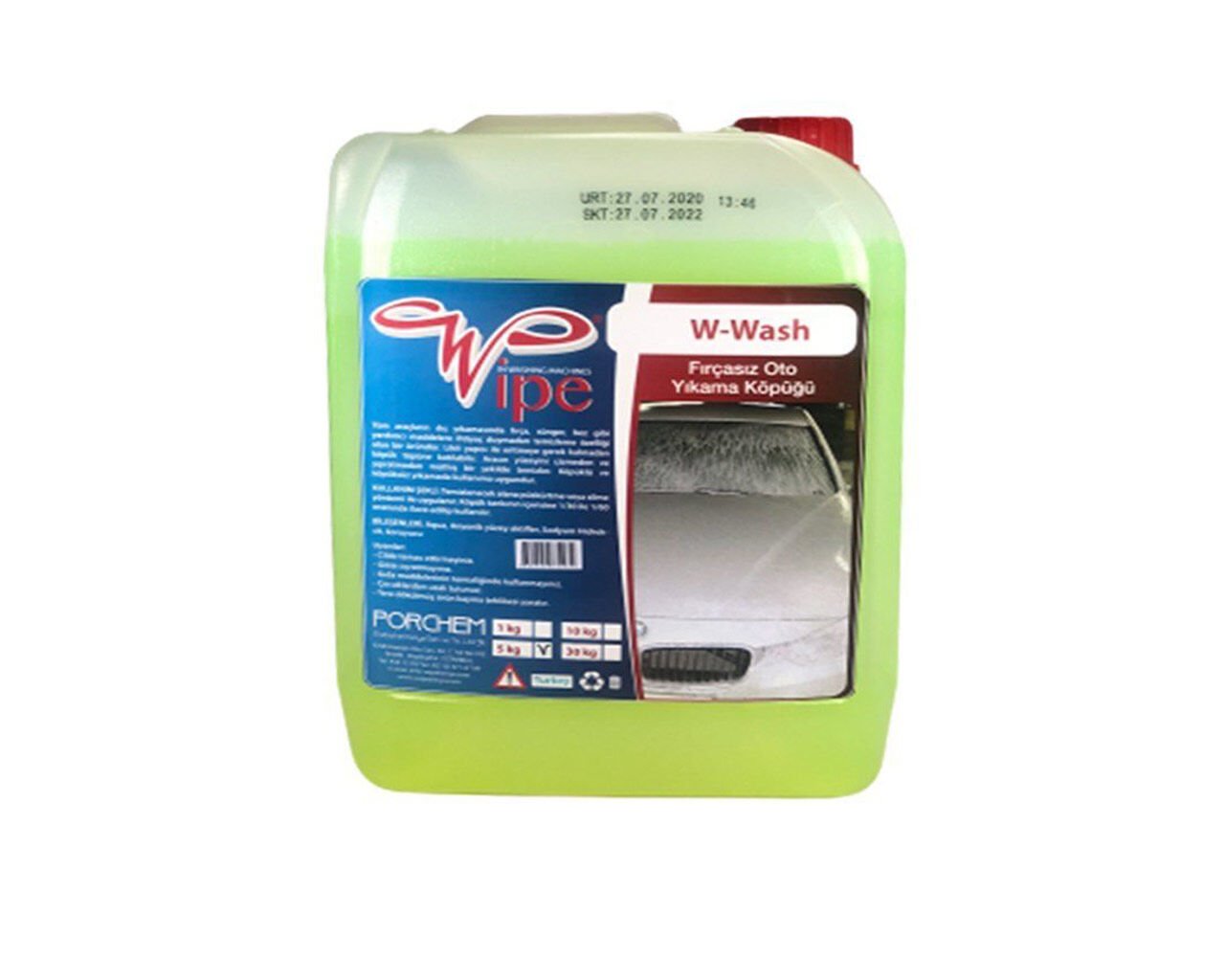 W-Wash Fırçasız Oto Yıkama Köpüğü 5 Kg